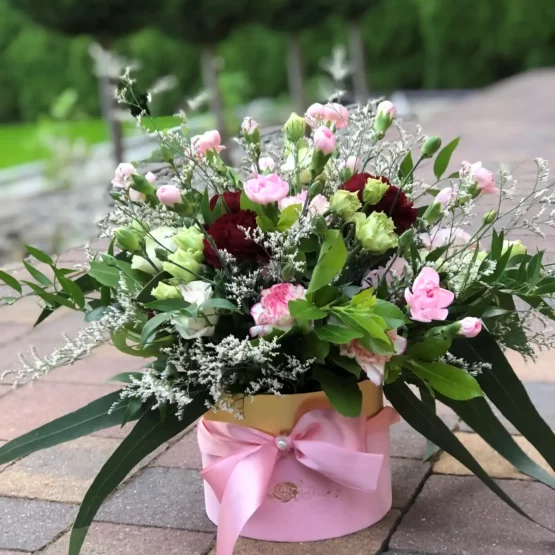 Flower Box Romantyczny-flower boxy Lublin-Kwiaciarnia Impresja Lublin-Kwiaciarnia Internetowa i Stacjonarna