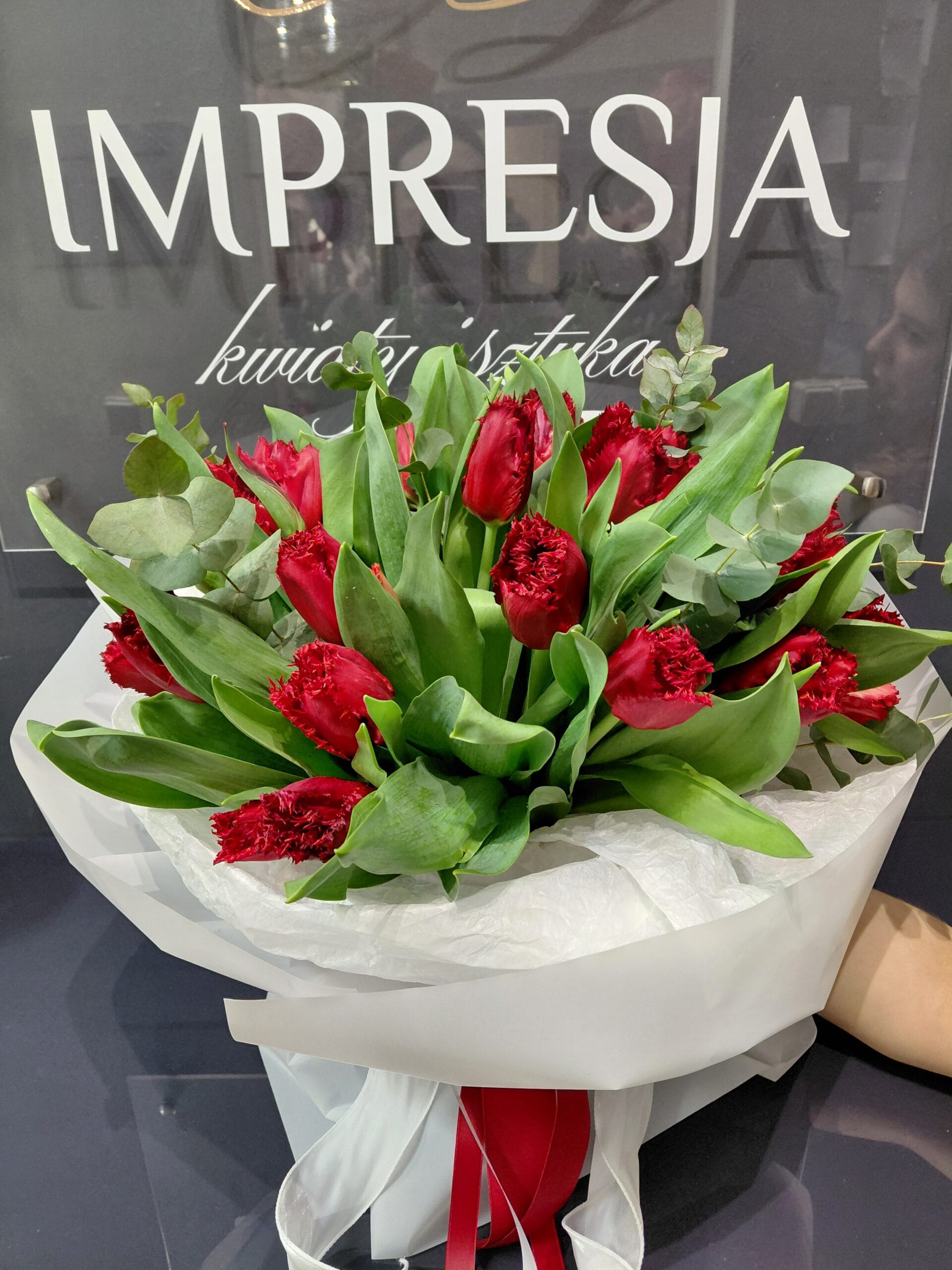 Bukiet czerwonych tulipanów - obrazek 3